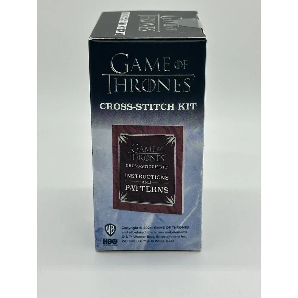 Game of Thrones Cross-Stitch Kit Gift Stocking Stuffer Fan White Elephant NIB